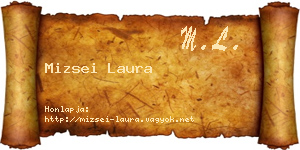 Mizsei Laura névjegykártya